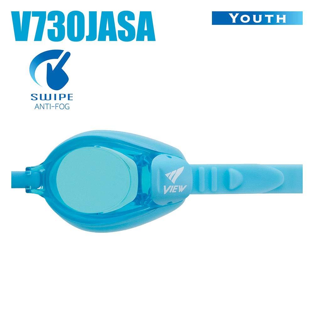 [AUSTRALIA] - View Swimming Gear V-730JASA Swipe Youth Swim Goggles Aquamarine 