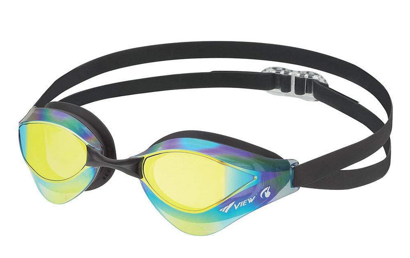 [AUSTRALIA] - View Swimming Gear V-230ASA Blade Orca Swipe Racing Swim Goggles Smoke Mirrored Lens 