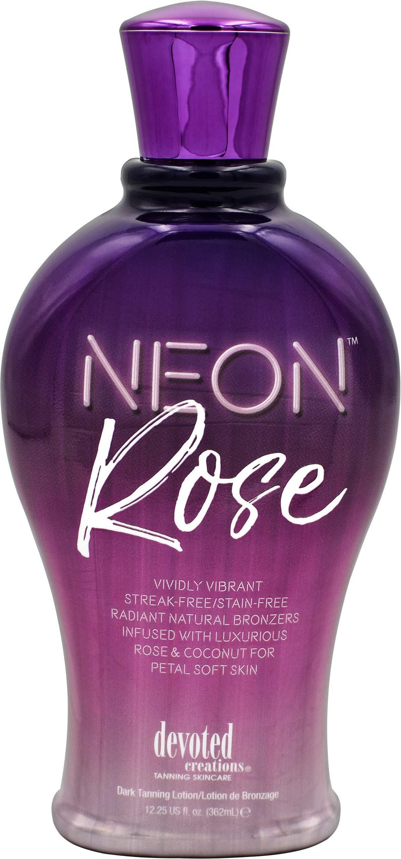 Devoted Creations Neon Rose Tanning Lotion with Natural Bronzers 12.25 oz - BeesActive Australia