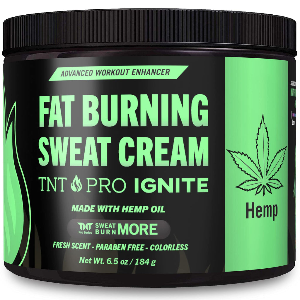 Belly Fat Burner Sweat Gel - Weight Loss Fat Burning Cream For Stomach with Hemp Pain Relief - TNT Pro Ignite Hot Cellulite Slimming Cream for Men and Women (6.5 oz Jar) Sweat Cream with Hemp - BeesActive Australia
