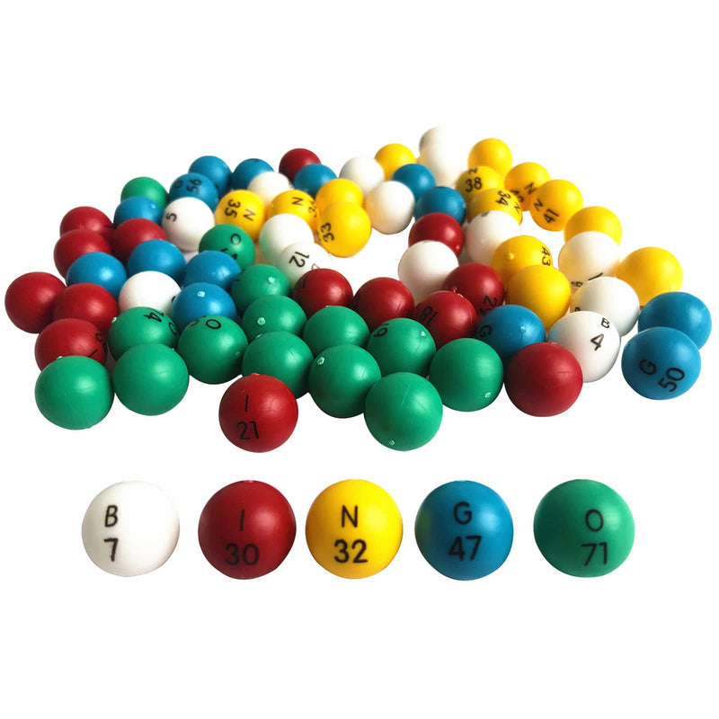 Yuanhe 3/5 inch Multi-Color Plastic Replacement Bingo Balls for Bingo Games ¡­ 15mm diameter - BeesActive Australia