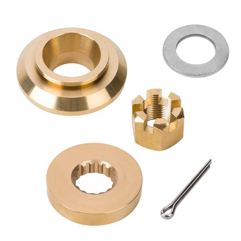 [AUSTRALIA] - Qiclear Marine Upgrade Propeller Installation Hardware Kits fit Yamaha Outboard150-300HP, Thrust Washer/Spacer/Washer/Nut/Cotter Pin, Ref No.6E5-45987-01 