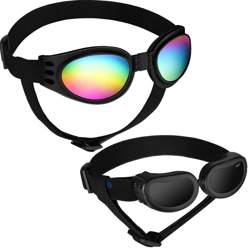 2 Pieces Dog Sunglasses Pet Goggles Polarized Sunglasses Waterproof Windproof Eyewear - BeesActive Australia