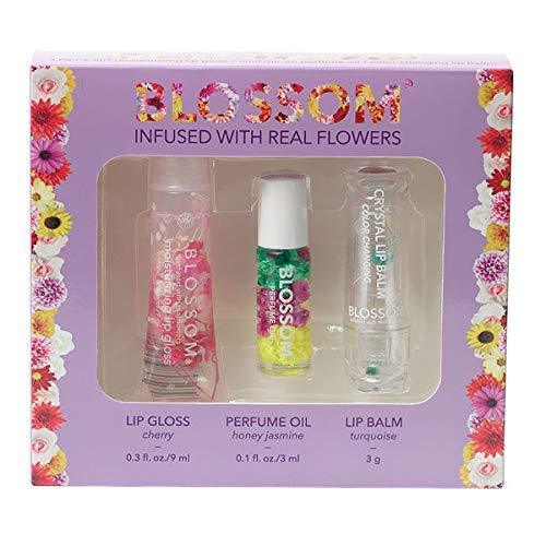 3 Piece Gift Set - Moisturizing Lip Gloss, Mini Roll-on Perfume Oil, Color-changing Lip Balm - BeesActive Australia