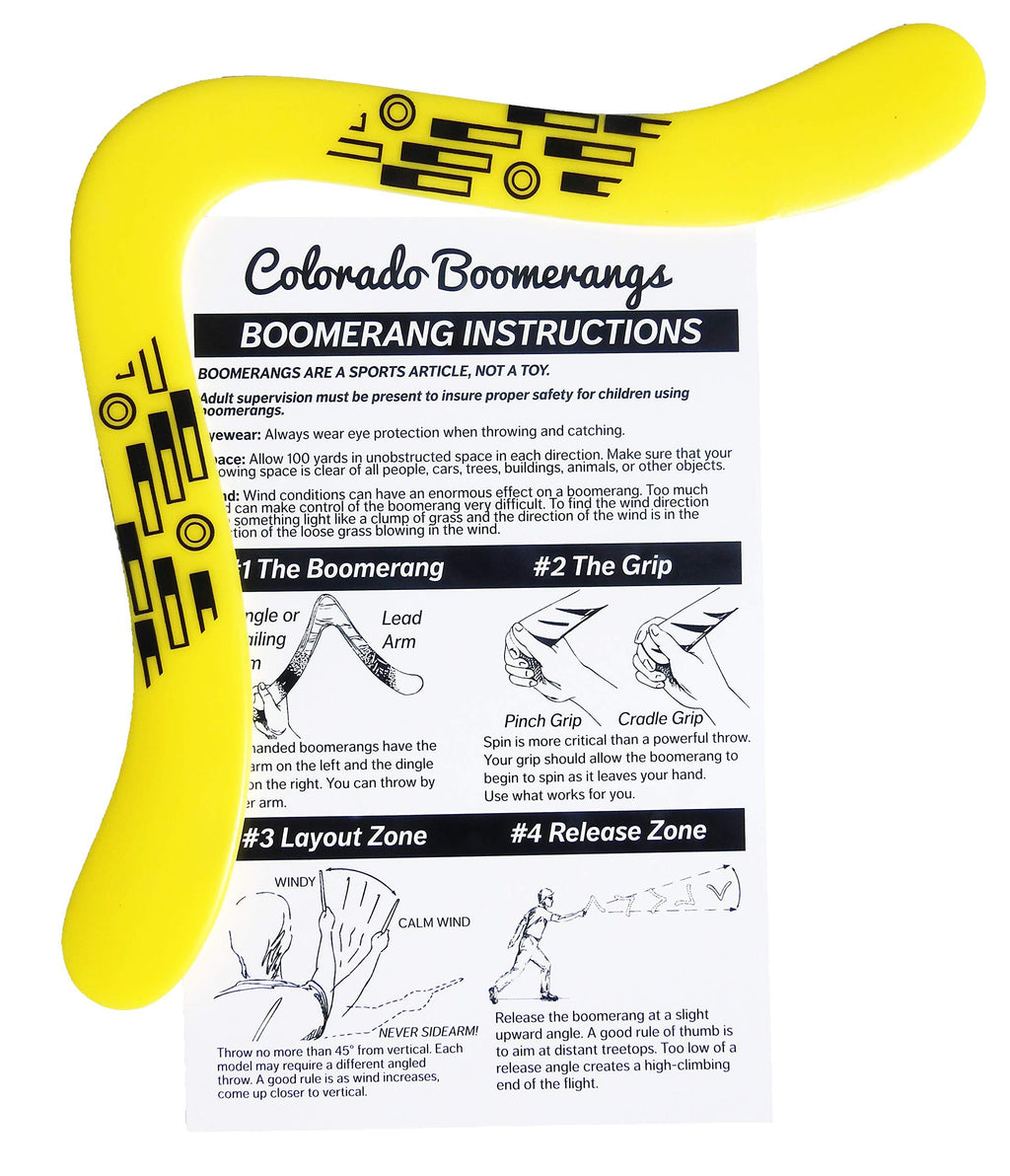 [AUSTRALIA] - Yellow Tech Boomerang - Right Handed 