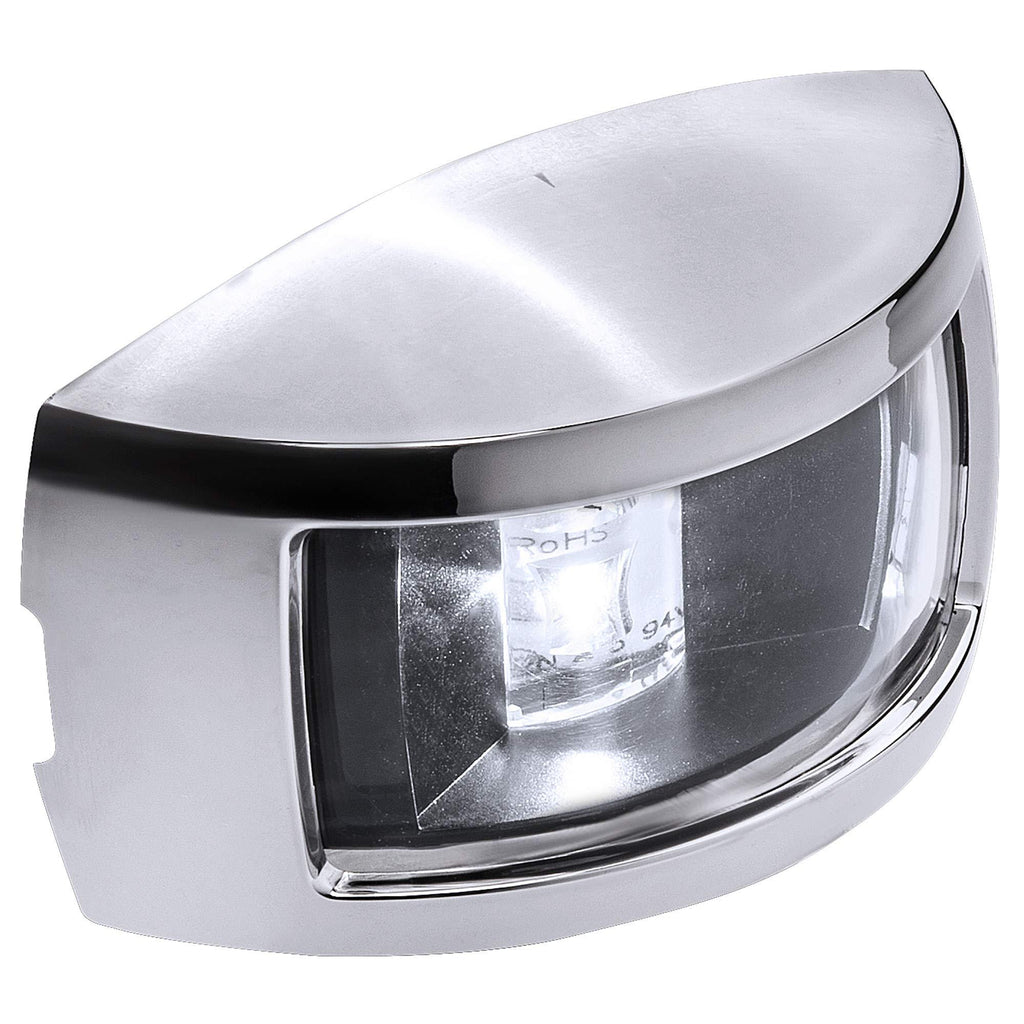 [AUSTRALIA] - White Stern LED Marine Navigation Light [IP67 Waterproof] [USCG Approved] [Corrosion Resistant Chrome and ABS] 2 Nautical Mile Visibility for Fishing Boat Yacht Pontoon up to 65.6' (20m) 