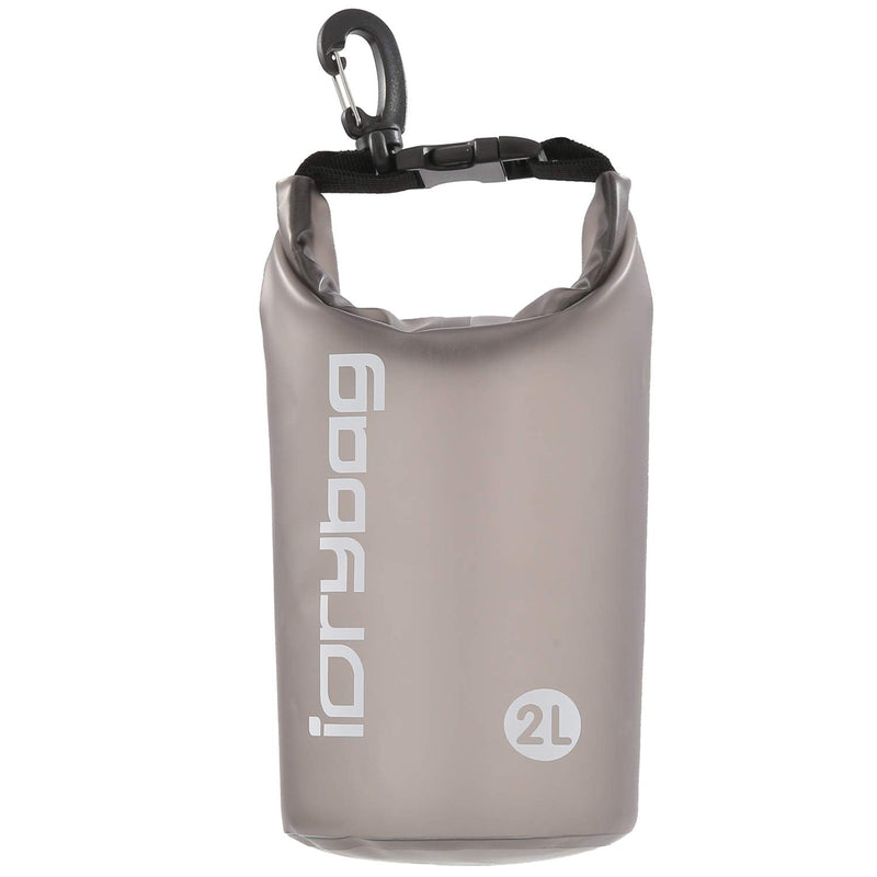 IDRYBAG Clear Dry Bag Waterproof Floating 2L/5L/10L/15L/20L, Lightweight Dry Sack Water Sports, Marine Waterproof Bag Roll Top for Kayaking, Boating, Canoeing, Swimming, Hiking, Camping, Rafting Black caffeine - BeesActive Australia