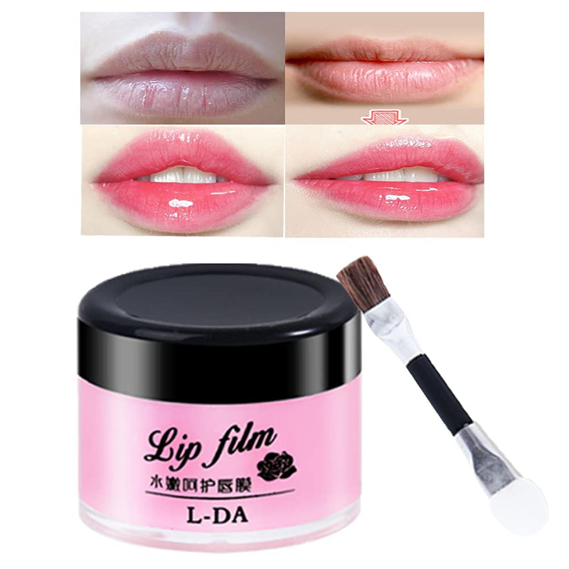 Lip Sleeping Mask, Cherry Moisturizer Repair Cracked Lips Plumper Mask Overnight Treatment, Moisturizing Collagen Lip Balm Mask Night Sleep Lip Mask with Lips Brush Gift - BeesActive Australia