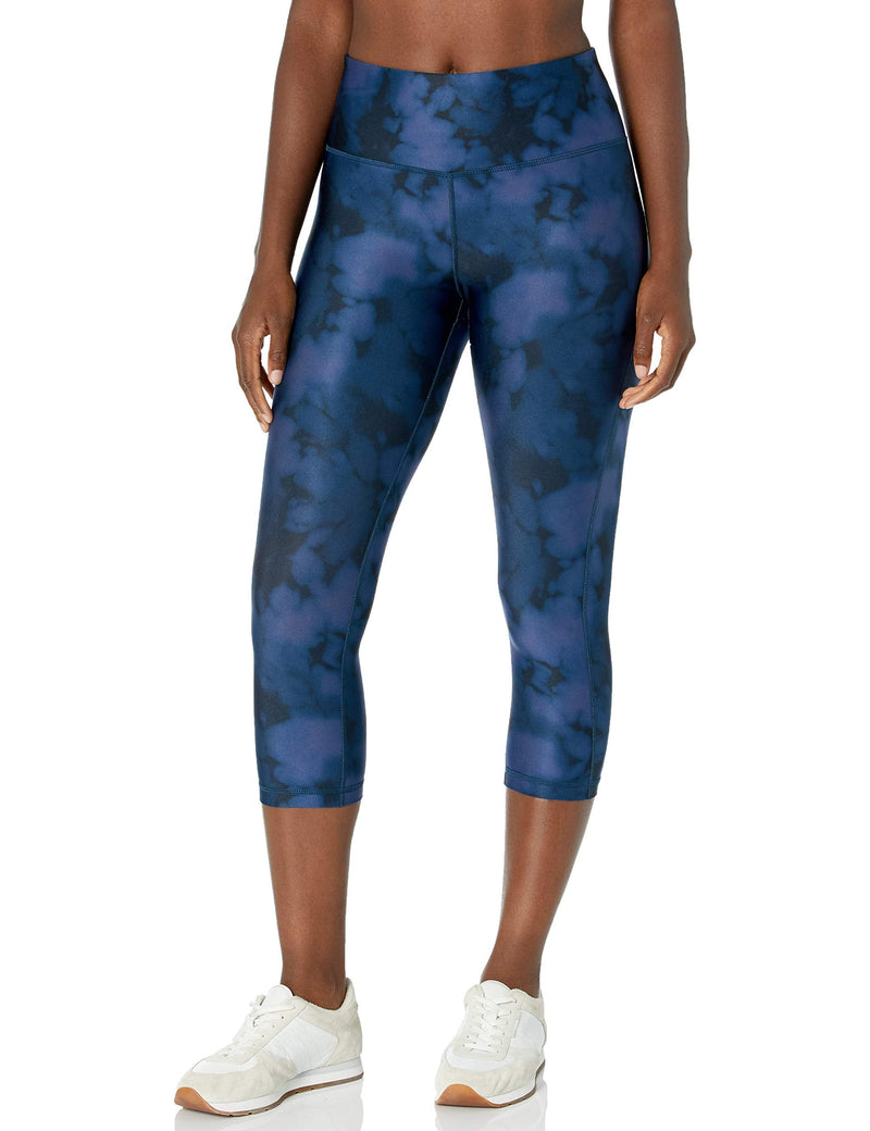 Amazon Essentials Women's Performance Mid-Rise Capri Active Legging Small Blue Inky Dye - BeesActive Australia