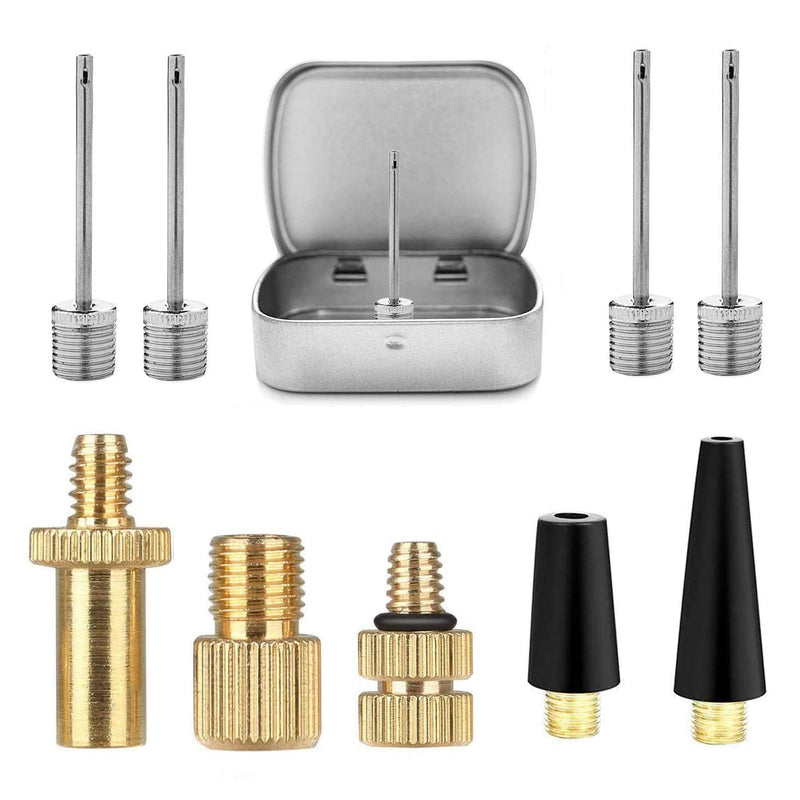 HDNNC Bicycle Valve Adapter DV AV SV Converter, Ball Pump Needle, Inflation Needle, Air Pump Needle Set for All Bike, Sports Ball and Inflatable Equipment 10PCS - BeesActive Australia