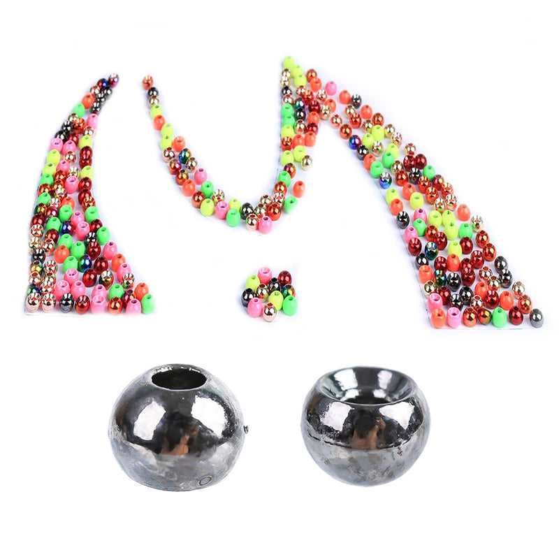 M MAXIMUMCATCH Maxcatch 100PC/LOT Tungsten Fly Tying Beads Head for Nymph Fishing Materials 10 Colors Black Nickel 2.0mm(5/64'') --100PCS - BeesActive Australia
