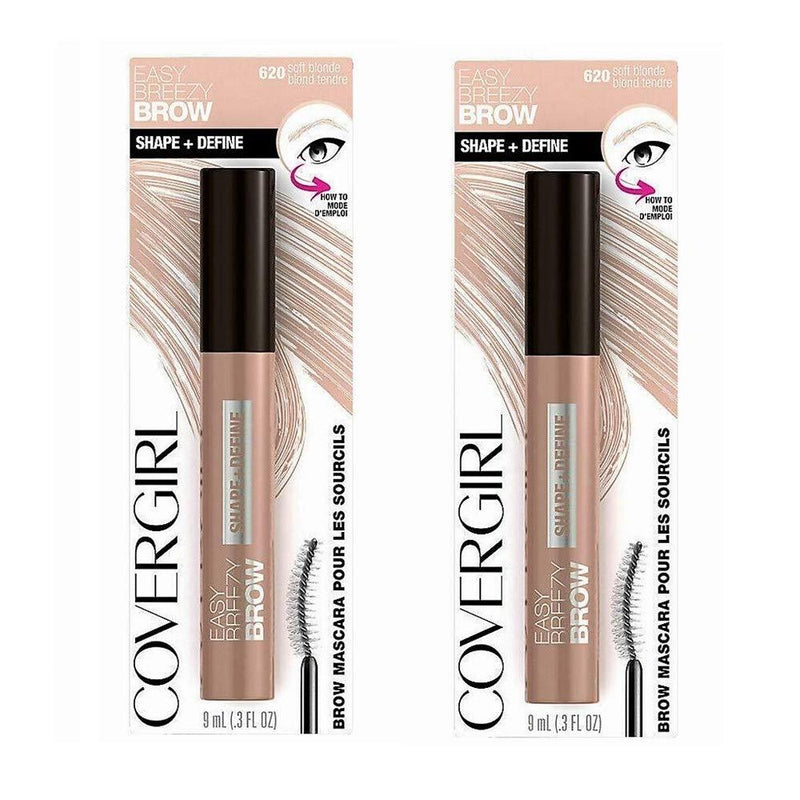 Pack of 2 CoverGirl Easy Breezy Brow Shape & Define Mascara, Soft Blonde 620 - BeesActive Australia