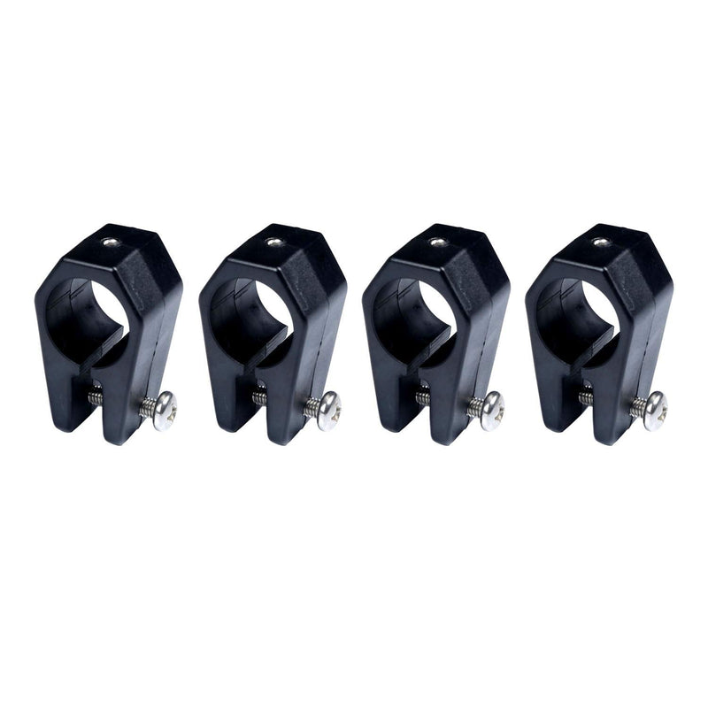 MX 1" Bimini Top Fittings Black Nylon Jaw Slide Hinged 4PCS - BeesActive Australia