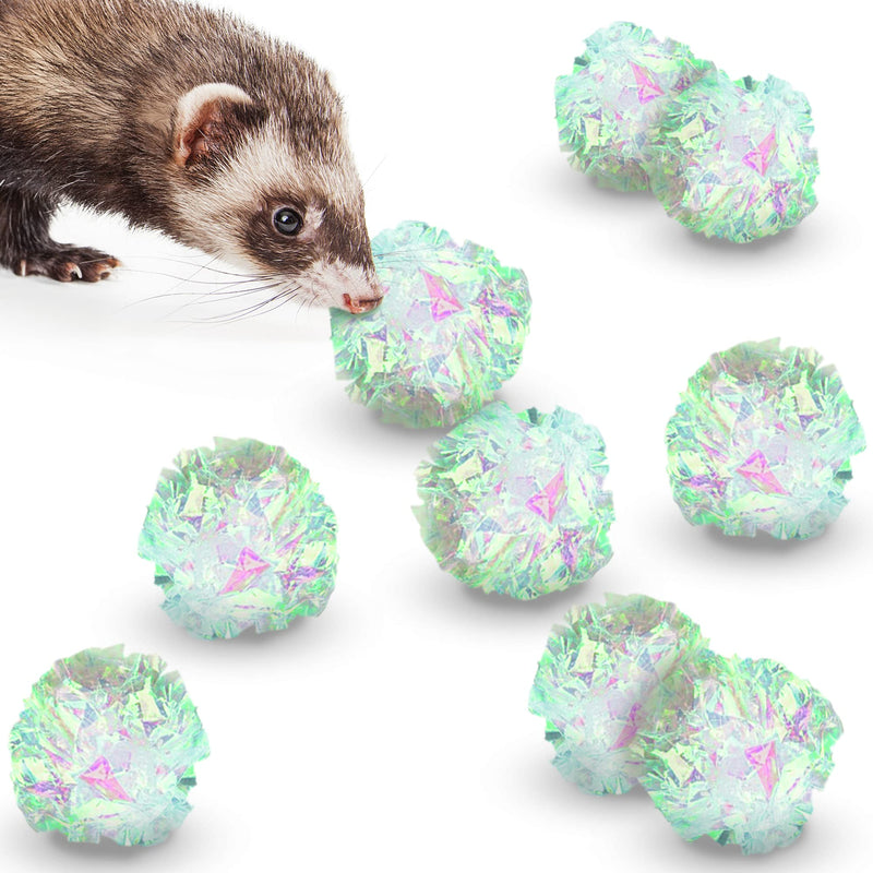 SunGrow 12-Pack Ferret & Cat Crinkle Toy Balls, Clear Cat Balls Toys for Indoor Use, Save Your Kitten Toes with Irresistible Crinkle Balls, Lots of Crinkle for Your Kitty to Discover - BeesActive Australia