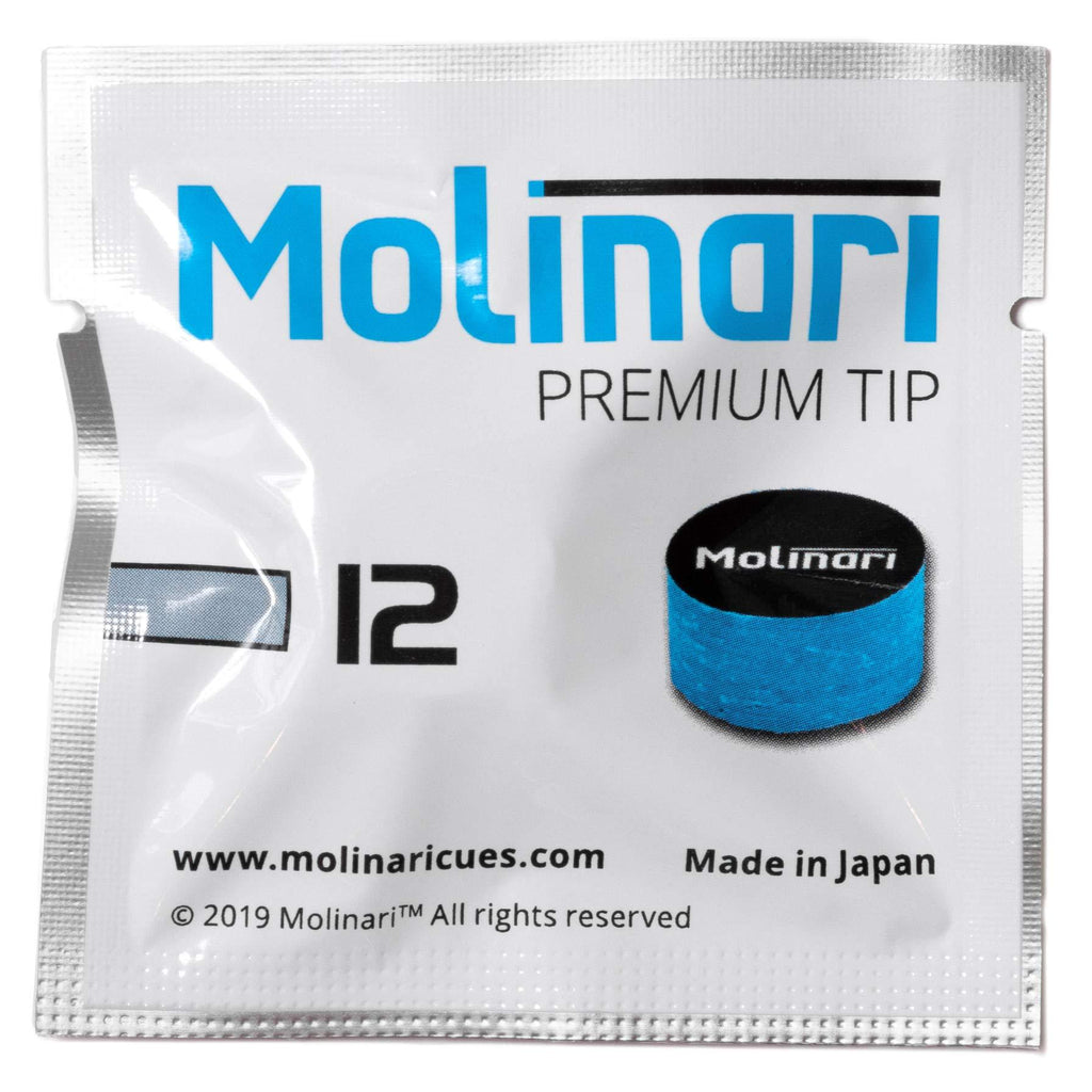 [AUSTRALIA] - Molinari Premium Pool Billiard CUE TIP - 1 pc - 14 mm Super Soft (12) 