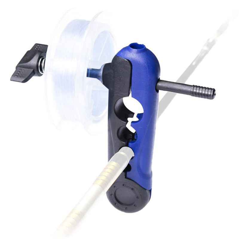 Qii lu Fishing line Spooler,Portable Universal Fishing Line Winder Spooler,Spool Spooling Station System Adjustable for Varying Spool Sizes, Blue - BeesActive Australia