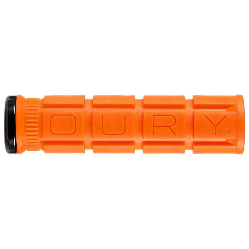 Oury V2 Single Sided Lock-On Bicycle Grips - 2019 Updated Model Blaze Orange 135mm - BeesActive Australia