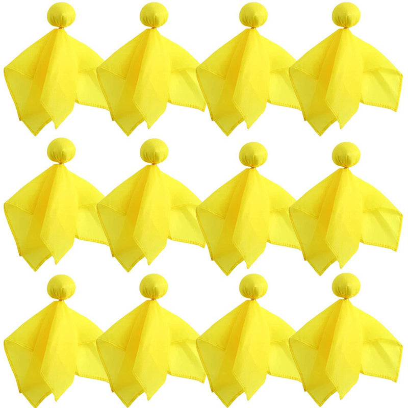 [AUSTRALIA] - Trounistro 12 Pack Football Penalty Flag Sports Fan Tossing Flags for Football Party Games Accessory (Yellow set) 