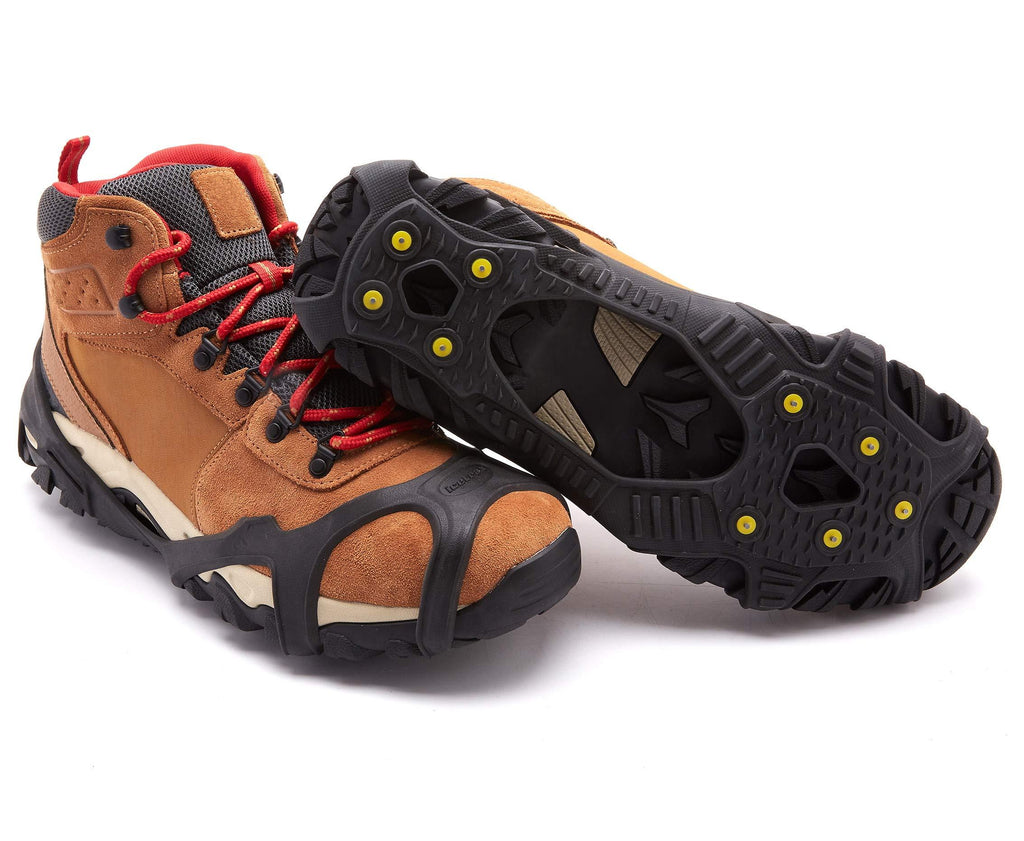 ICETRAX V3 Tungsten Winter Ice Grips for Shoes and Boots - Ice Cleats for Snow and Ice, StayON Toe, Reflective Heel S/M (Men: 5-9 / Women: 6.5-10.5) - BeesActive Australia