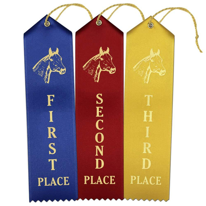 [AUSTRALIA] - Horse Show Ribbons 1st - 2nd - 3rd Place – 25 Each Place (75 Count Total) 