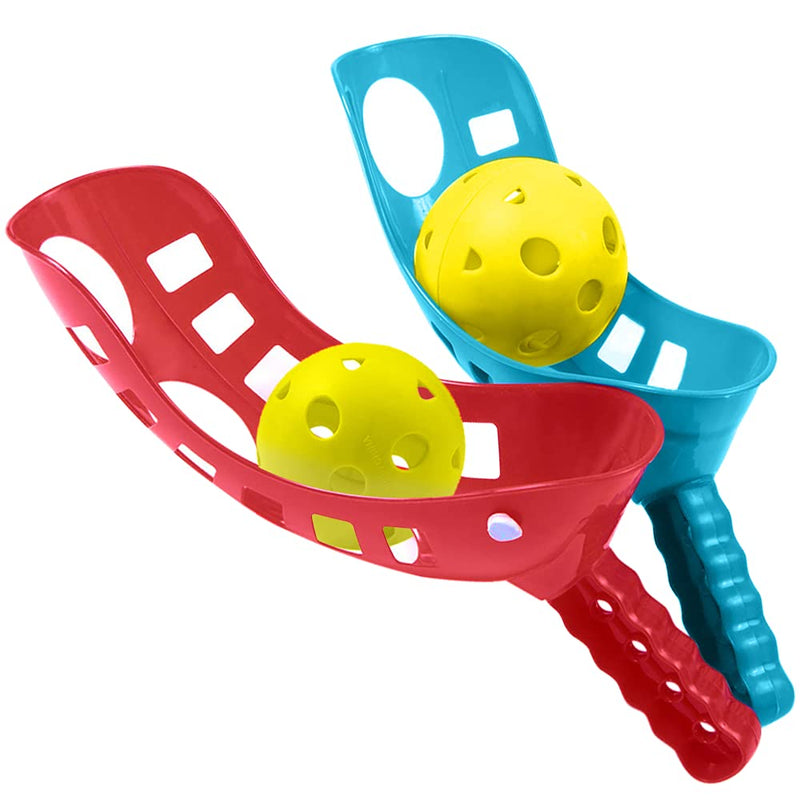 ArtCreativity Scoop and Toss Game, Includes 2 Scoops and 2 Balls, Outdoor Lawn Game for Kids and Adults, Durable Plastic Construction - Yard, Beach, Picnic, and Camp Tossing Game for Fun Outside - BeesActive Australia