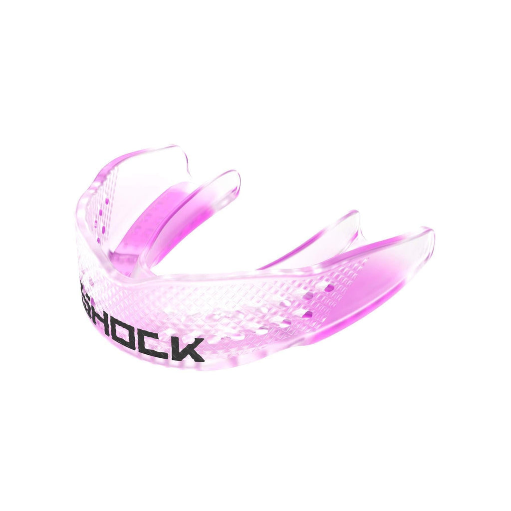 [AUSTRALIA] - Shock Doctor Basketball Mouthguard Trash Talker. Low Profile Mouth Guard for Basketball. Easy Talking, Breathing. Adult, Youth. Men and Women. Clear / Pink (Women) 