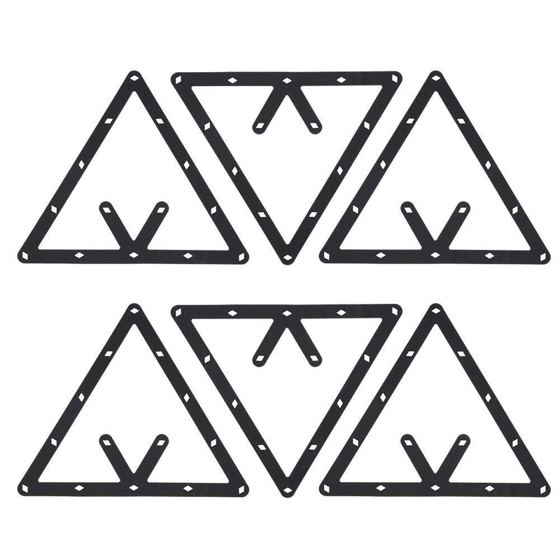 Fafeims 6Pcs/Set Billiard Ball Holder Sheet Triangle Billiard Table Positioning Rack Pool Table Rack for 8 9 10 Ball - BeesActive Australia