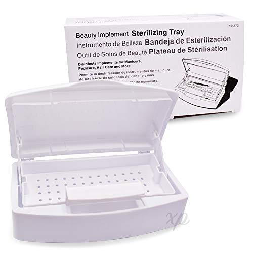Karlash Professional Sterilizer Tray Box Clean Nail Art Salon Manicure Implement Tool for Nail, Tweezers, Hair Salon, Spa & Cutter Manicure Equipment -Nail Art Tool (Pack of 1) Pack of 1 - BeesActive Australia