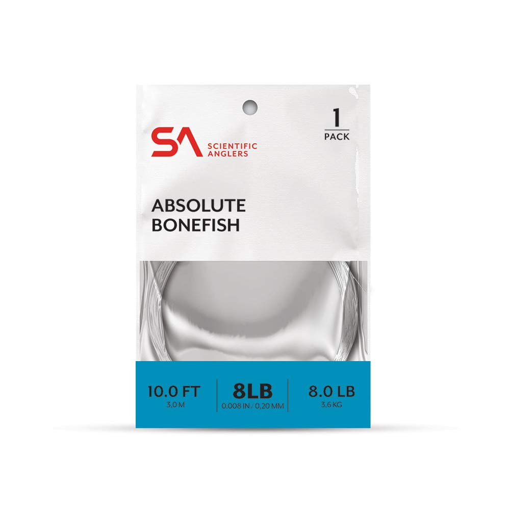 Scientific Anglers Absolute Bonefish Leader, 10ft, 3PK 12LB - 3 PK - BeesActive Australia
