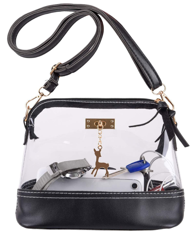 Clear Crossbody Purse Bag,Adjustable Strap Shoulder Handbag - BeesActive Australia