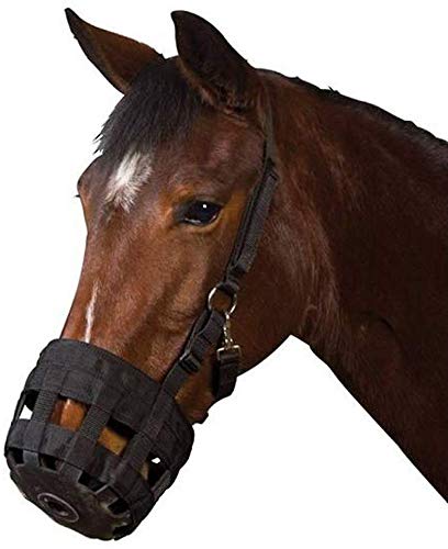 [AUSTRALIA] - UDRENM Horse Grazing Muzzle with Halter for Horse Easy Breathe and Comfortable (Large Horse) 