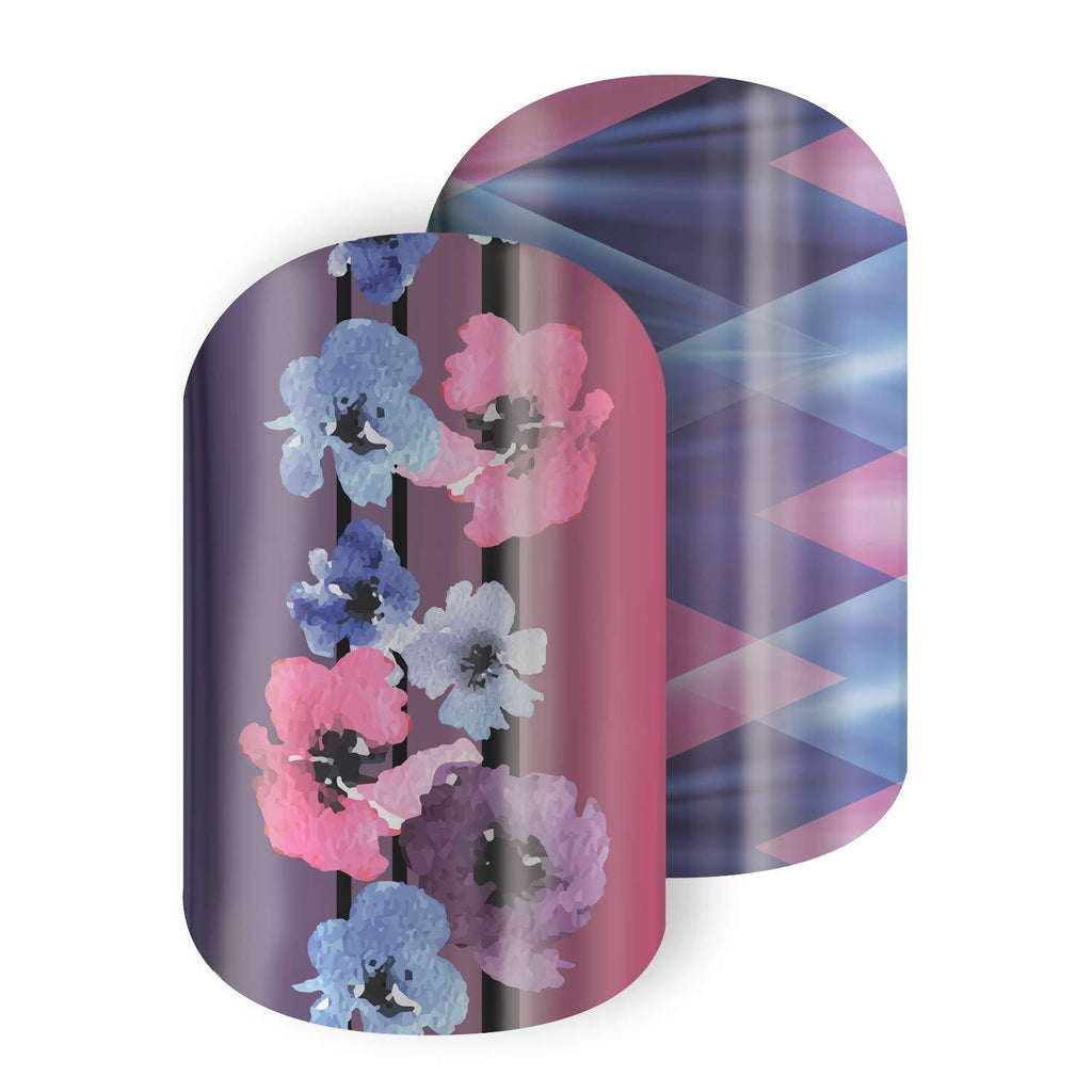 Posy Press 2019 Trendy 10 Jamberry Nail Wraps Nail Decal Autumn Seasonal Nail Art Stickers Perfect for DIY Easy Nail Art (Half Sheet - 1 Manicure / 1 Pedicure, Posy Press) - BeesActive Australia