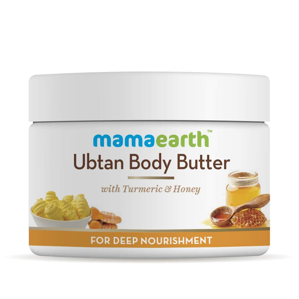 Mamaearth Ubtan Body Butter, For Dry Skin, For Winters, With Turmeric & Honey, For Deep Nourishment, 200g - BeesActive Australia