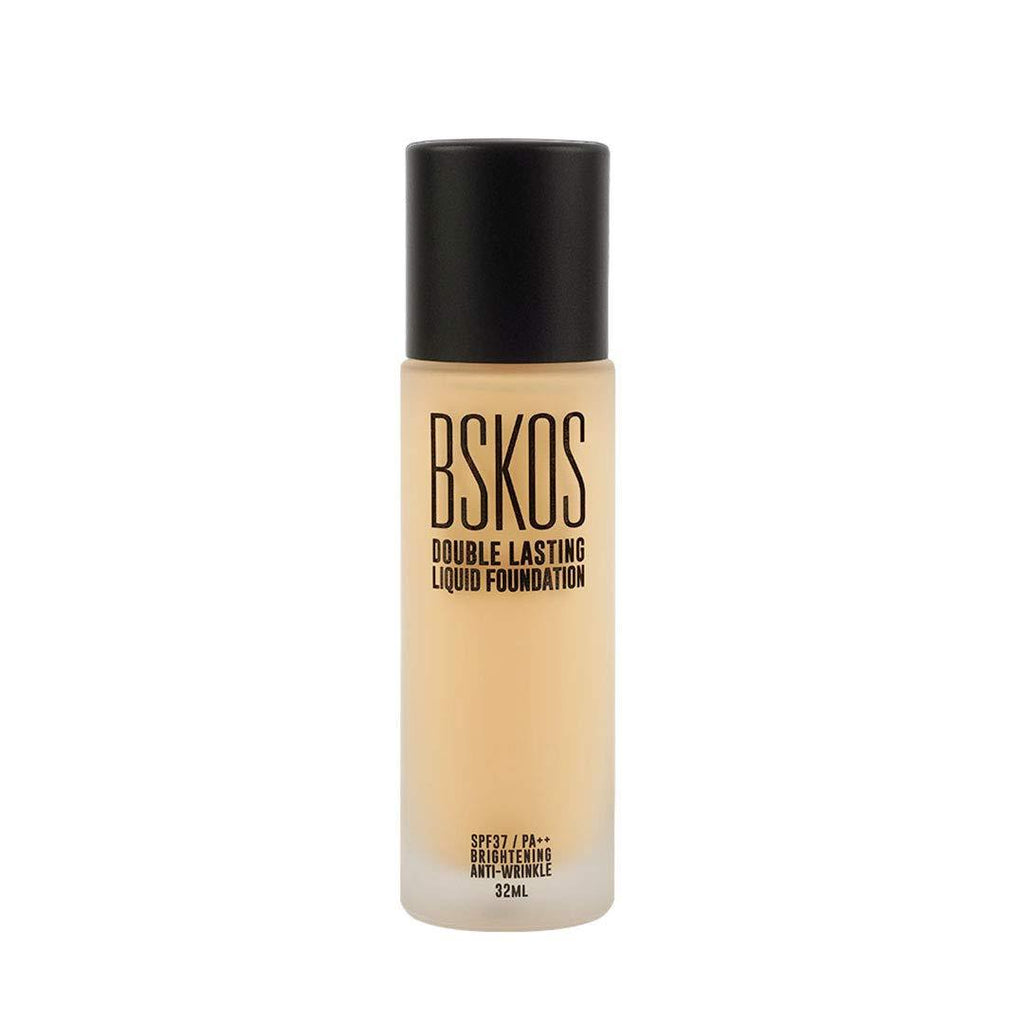 BSKOS Liquid Foundation, Hydrating, Glow Radiant, Lightweight Flawless Full Coverage Foundation, Firming and Lifting Makeup with High UV Protection SPF 38 Oil Control, Double Lasting Natural Cover-up Cream for All Skin Types-1 Fl Oz (Natural Beige #27) - BeesActive Australia