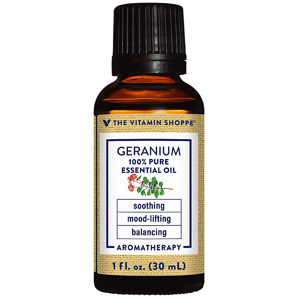 Geranium 100 Pure Essential Oil Soothing, Moodlifting Balancing Aromatherapy (1 fl. oz.) - BeesActive Australia