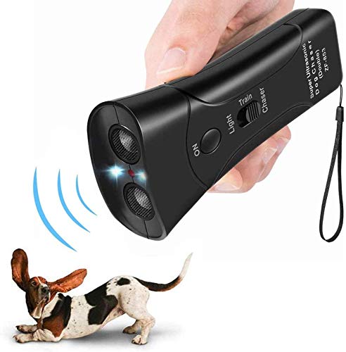 Amazingbuy Ultrasonic Dog Trainer Device Electronic Dog Deterrent/Dog Barking Control Devices Training Tool Stop Barking Sonic Dog Repeller (Black) - BeesActive Australia