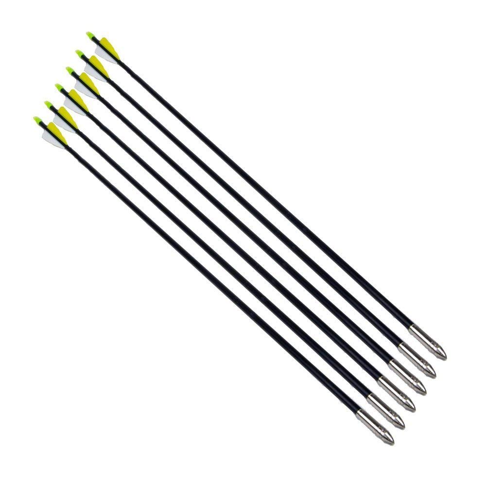 12 Pack 30 Inch Fiberglass Archery Arrows Hunting and Target Practice Arrows for Compound Bow and Recurve Bow - BeesActive Australia