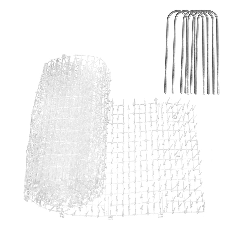 Homarden Transparent Outdoor Training Mat for Cats (6.5 ft) - Cat Mat with Spikes, Scat Mat for Cats, Cat Deterrent Outdoor & Indoor with 12 Garden Staples 6.5 Feet - BeesActive Australia