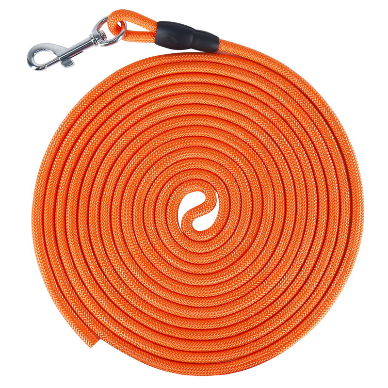 Vivifying Dog Check Cord, 32FT/10M Floatable Long Dog Training Rope for Beach, Lake Orange - BeesActive Australia