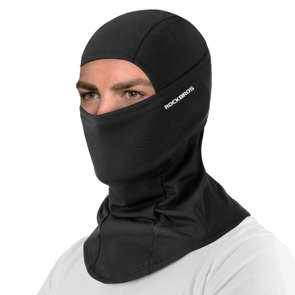 ROCKBROS Cold Weather Balaclava Ski Mask for Men Windproof Thermal Winter Scarf Mask Women Neck Warmer Hood for Cycling Black - BeesActive Australia