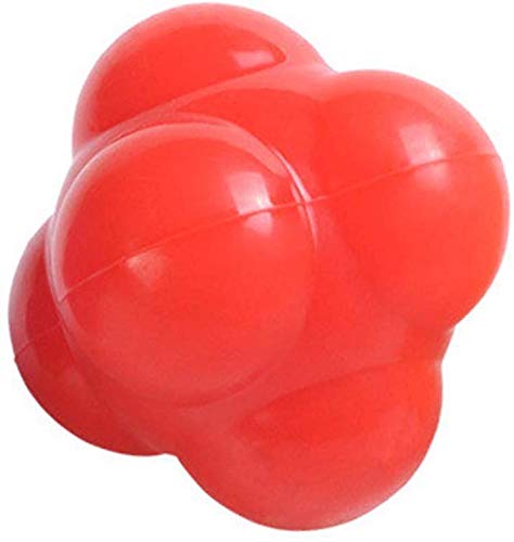 Reaction Ball Field Training Ball and Agility Trainer by Hexagonal Ball Reflex Speed Training Equipment Set Fast Speed Agility Hand Eye Baseball Basketball Boxing Soccer Football Exercise Coordinati - BeesActive Australia