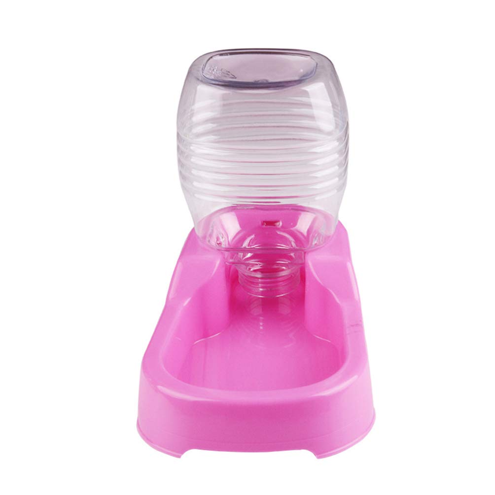 POPETPOP Automatic Small Pet Feeder - Puppy Drinking Fountain Cat Water Dispenser Station Pet Water Bowl, Creative Pets Waterer for Small Dogs Cats Pets - 500ml Pink - BeesActive Australia