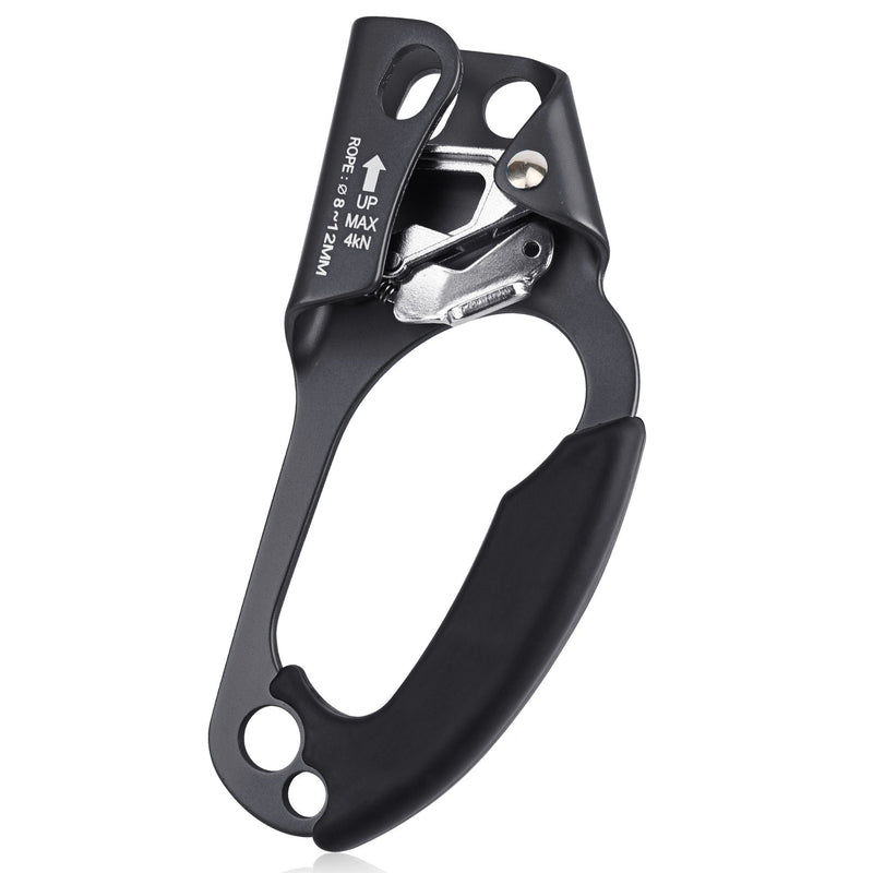 QKURT Mountaineering Climbing Hand Ascender, Right Hand Ascender Rock Climbing Tree Arborist Rappelling Gear Equipment Rope Clamp for 8~13MM Rope | Lightweight Aluminum Alloy Climbing Equipment - BeesActive Australia