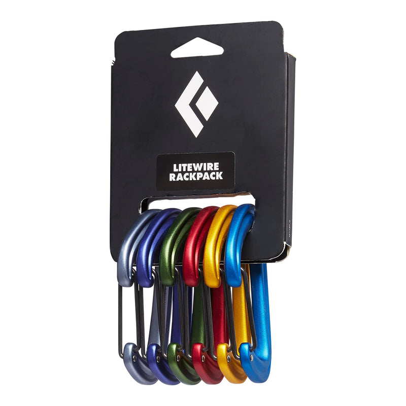 Black Diamond Litewire Carabiner Rackpack, 6 Pack No Color One Size - BeesActive Australia