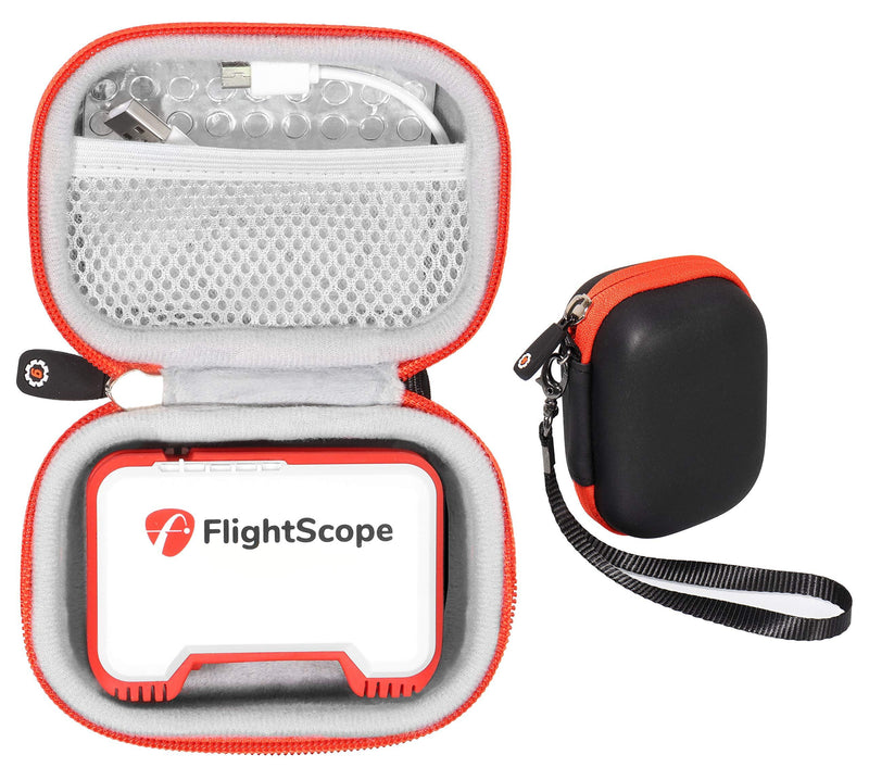 GetGear Protective case for FlightScope Mevo-Portable Personal Launch Monitor for Golf, mesh Accessories Pocket for Cable, Convenient Carabiner - BeesActive Australia