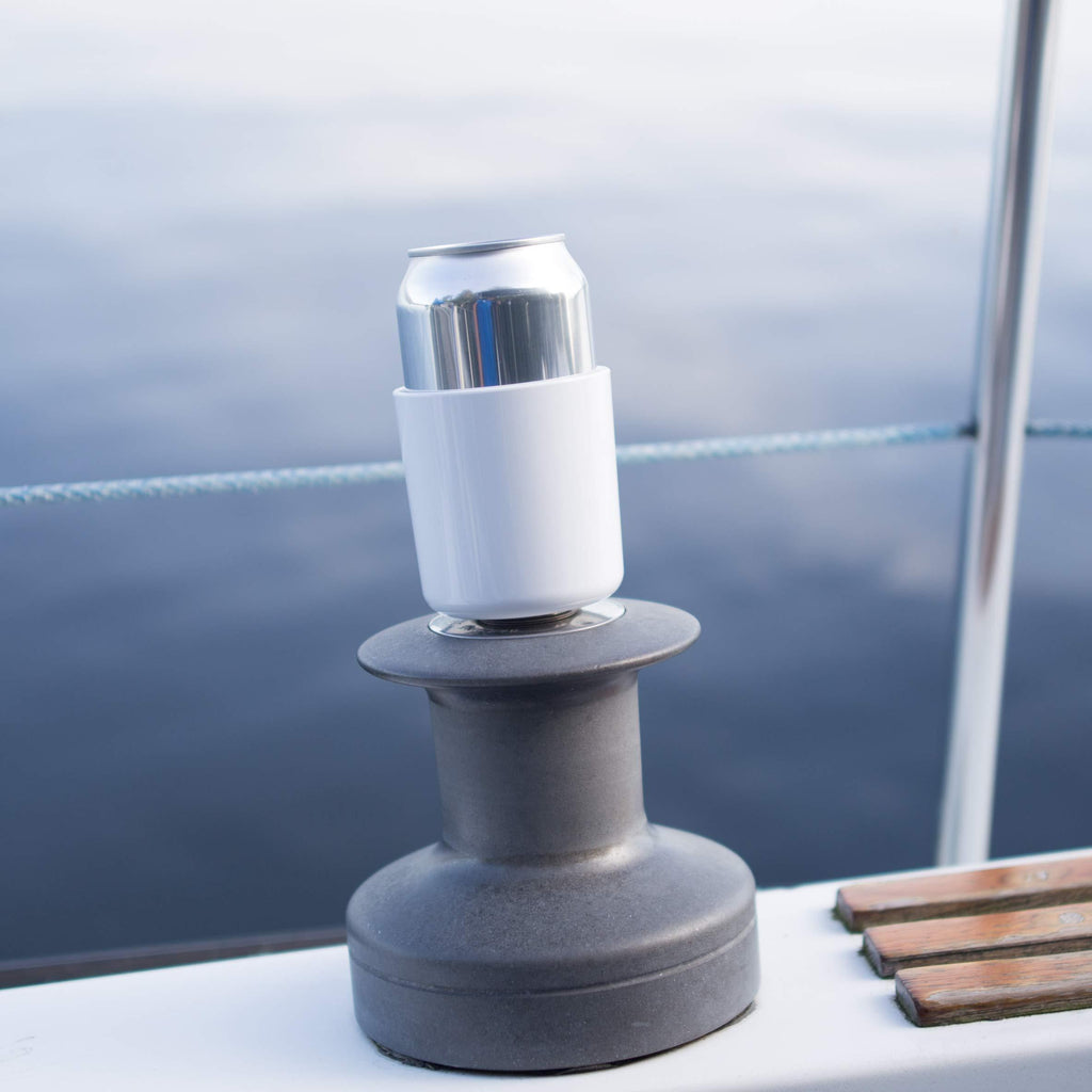 [AUSTRALIA] - Winch Caddy Can Holder for Sailing Winches and Scotty Fishing Rod Mounts White 
