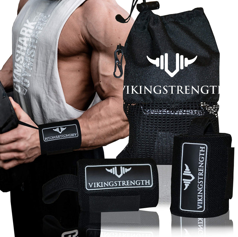 Vikingstrength Wrist Brace Support for Weight lifting, Crossfit, Bodybuilding and Fitness. Premium Quality Wrist Wraps for Pain relief and Recovery. Wrist Strap used by all Athletes, for Men and Woman - BeesActive Australia