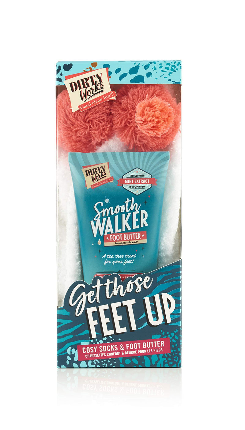 Dirty Works Get Those Feet Up Cozy Socks & Foot Butter Gift Set - BeesActive Australia