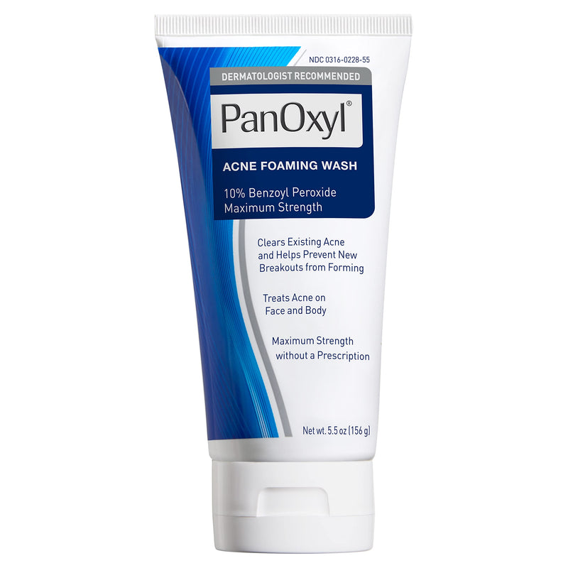 PanOxyl Acne Foaming Wash Benzoyl Peroxide 10% Maximum Strength Antimicrobial, 5.5 Oz - BeesActive Australia