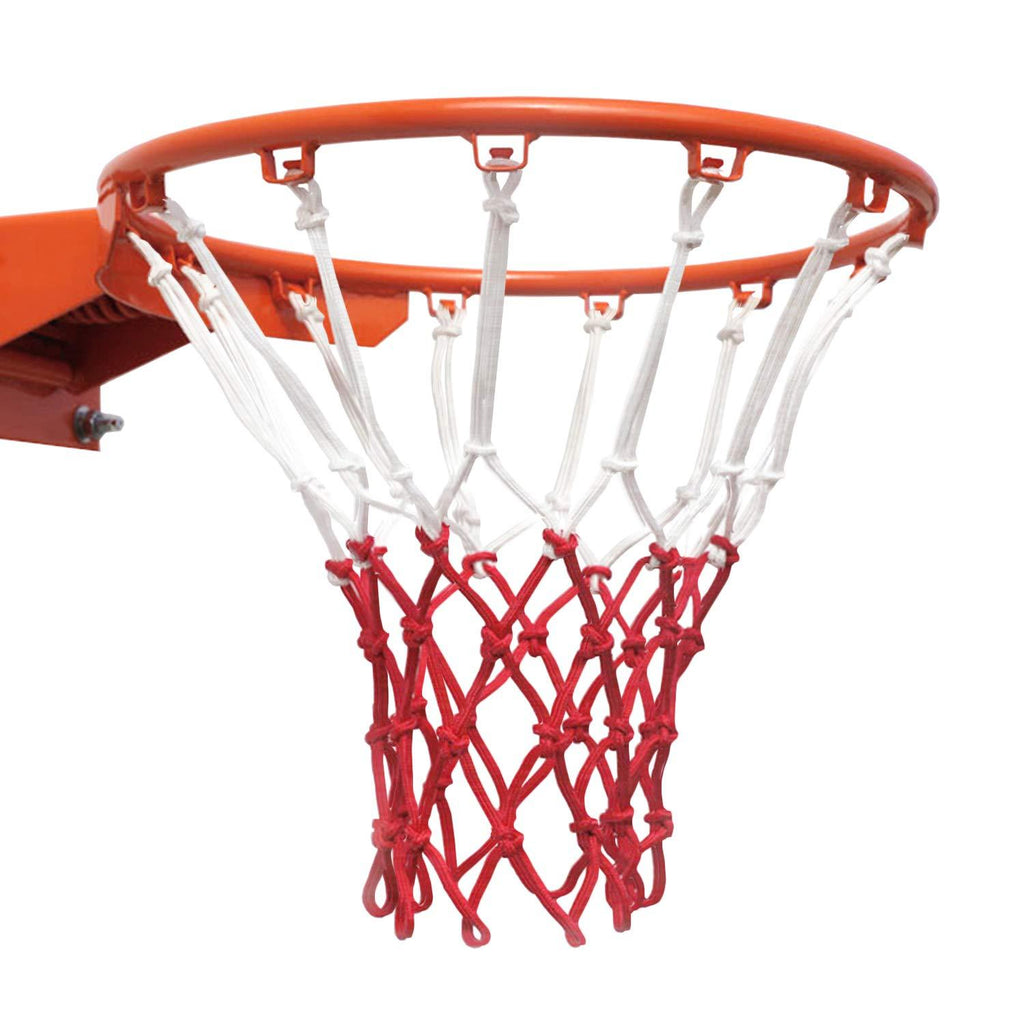 [AUSTRALIA] - LEADTEAM Basketball Net-Replacement Indoor Basketball Net and Outdoor Basketball Net,Fits All Standard Hoops,All Weather Anti Whip,12 Loops,Red/White 